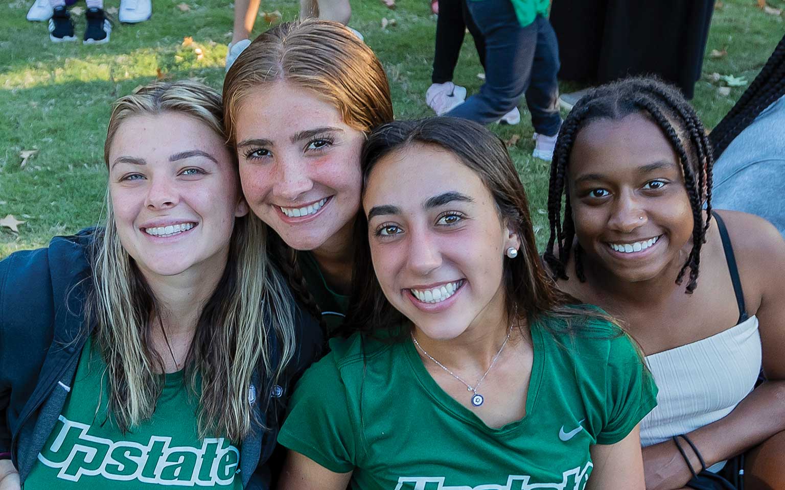 Group of students smiling
