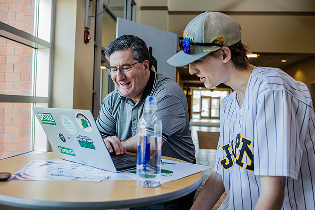 professor and student on-on-one