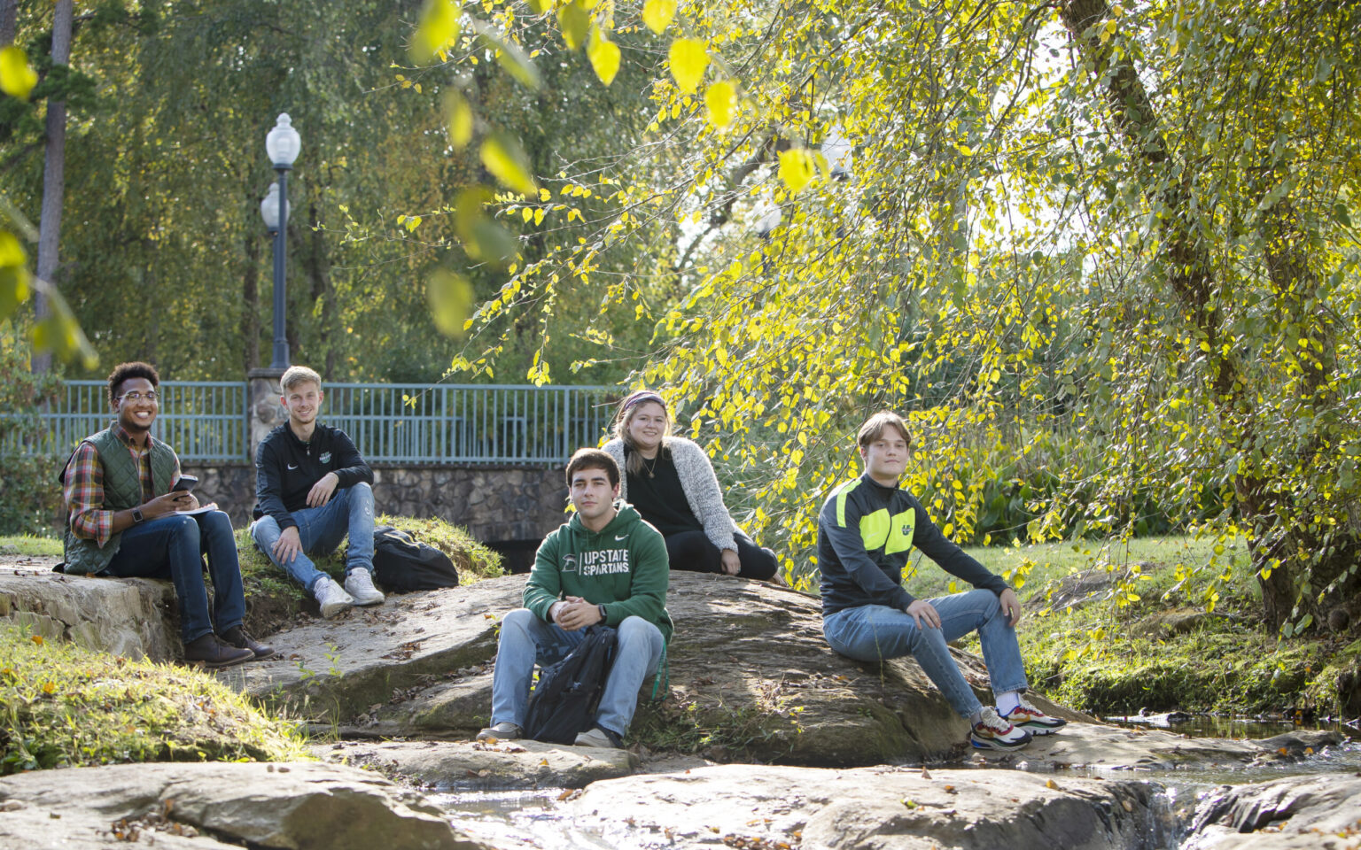 Students in the Arboretum