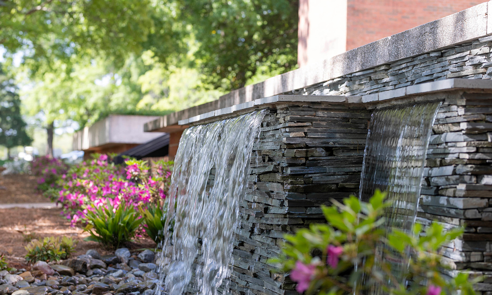 USC Upstate Library Fountain