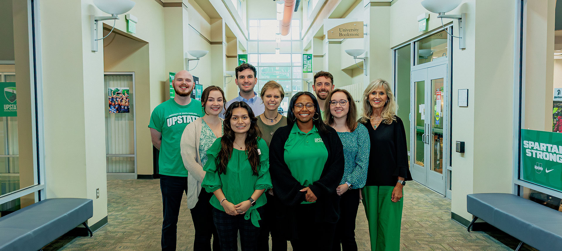 a group photo of the USC Upstate admissions staff