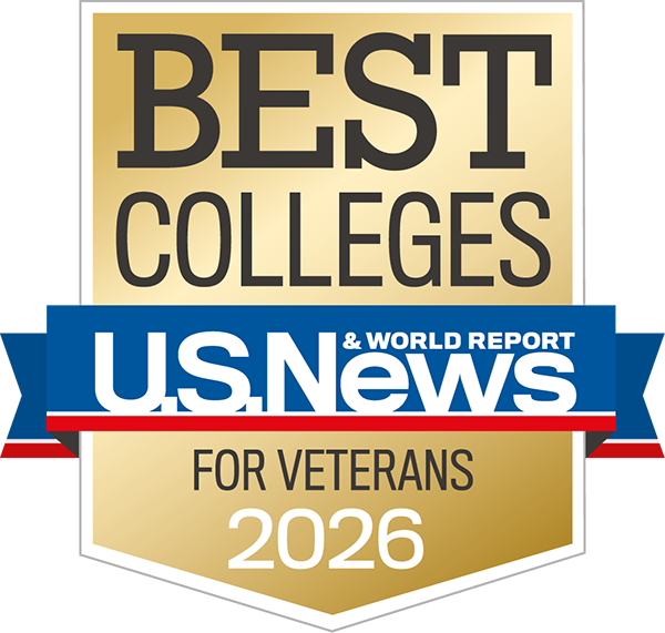 US News badge for Best college for veterans 2026