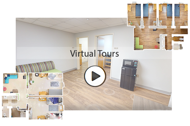Housing options virtual tours graphic
