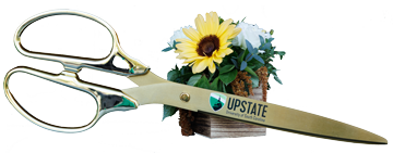 photo of scissors used at the ribbon cutting event