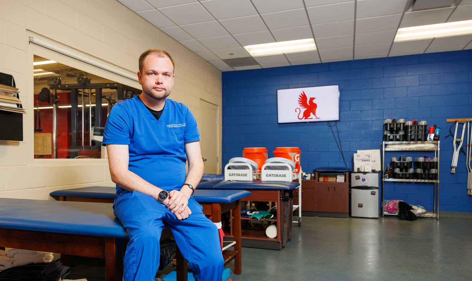 jonathan green DPN student at his place of work