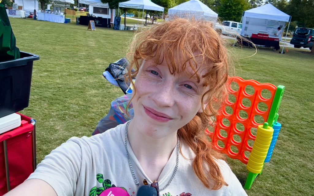 Sydney Cathcart poses for a selfie