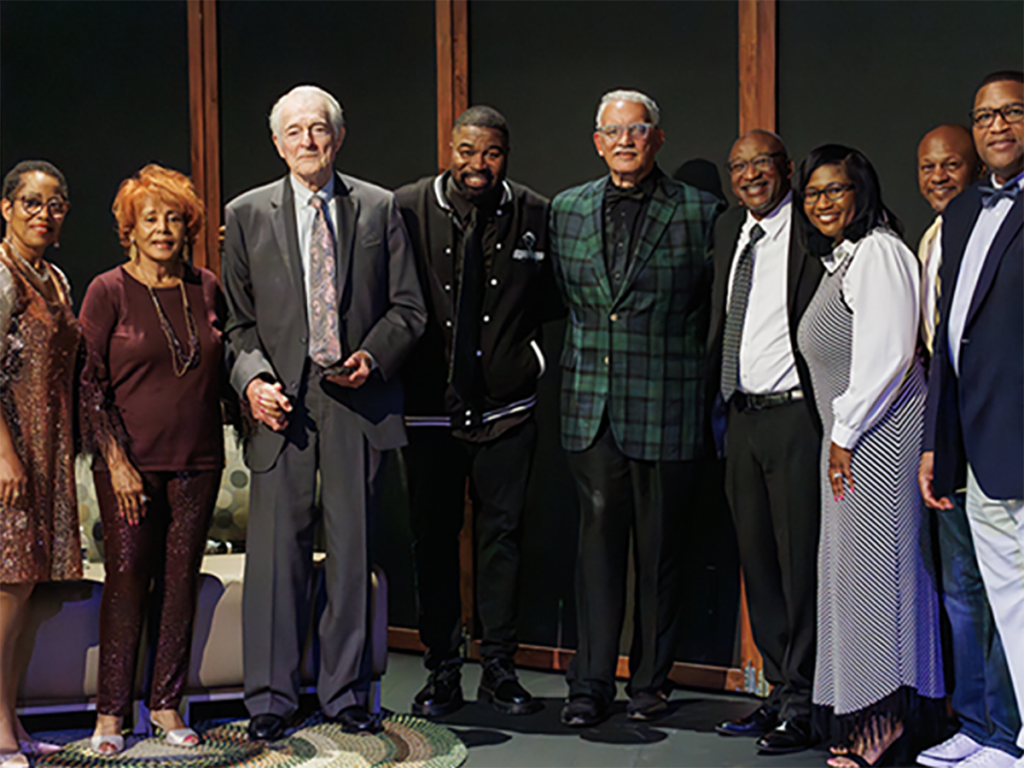A group of USC Upstate Gospel Choir members both present and past