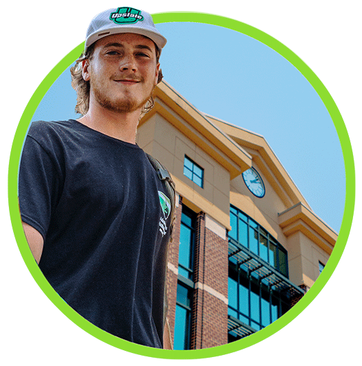 Smiling student in one of USC Upstate Residence Halls