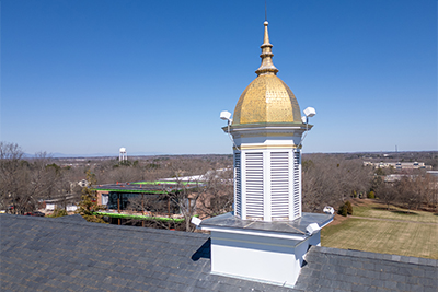 the gold dome on the admin building